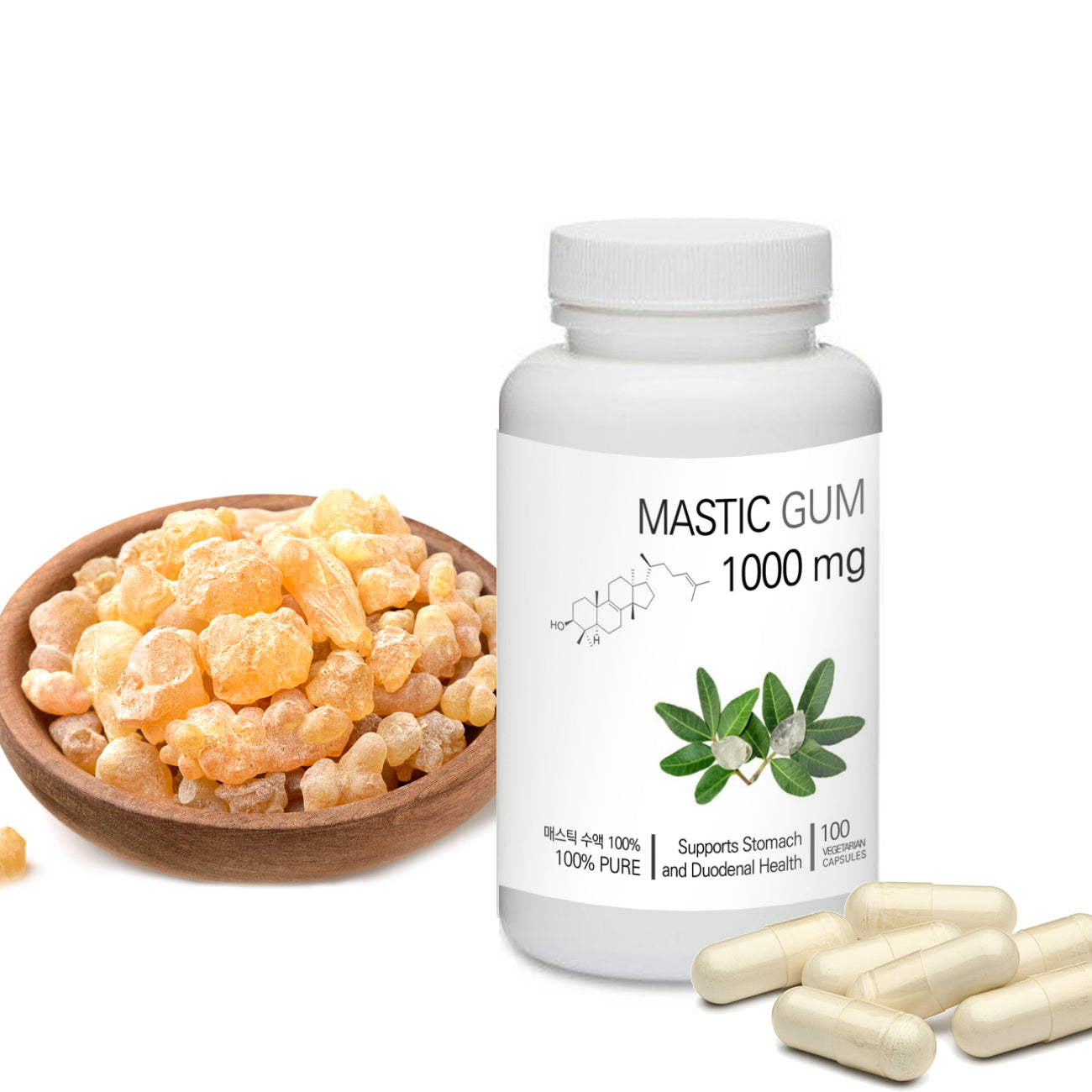 Mastic Gum - Digestive Support - 1,000 MG (60 Vegetarian Capsules) at the  Vitamin Shoppe