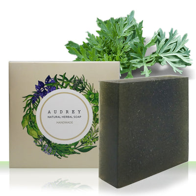 Wormwood Audrey Handmade Natural Bath Soap | 오드리 천연 쑥 한방비누