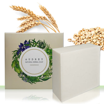 Exfoliating Job's Tears & Oatmeal Handmade Natural Bath Soap | 스크럽 율무 & 오트밀 천연 한방 비누