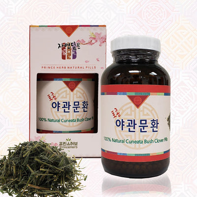 100% Natural Lespedeza Cuneata G. Don (Cuneata Bush Clover) Pills - Glass Bottle | [한국산]  토종 야관문환 유리병