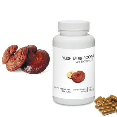 Prince 100% Pure Natural - Organic Ganoderma (Reishi) Mushroom Powder Capsules | 프린스 영지버섯 캡슐