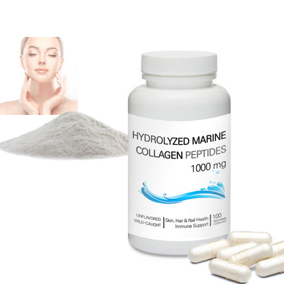 Prince 100% Natural Hydrolyzed Marine Collagen Peptides (Unflavored) Powder Capsules | 프린스  피쉬 콜라겐 / 저분자 펩타이드 어류 콜라겐 캡슐