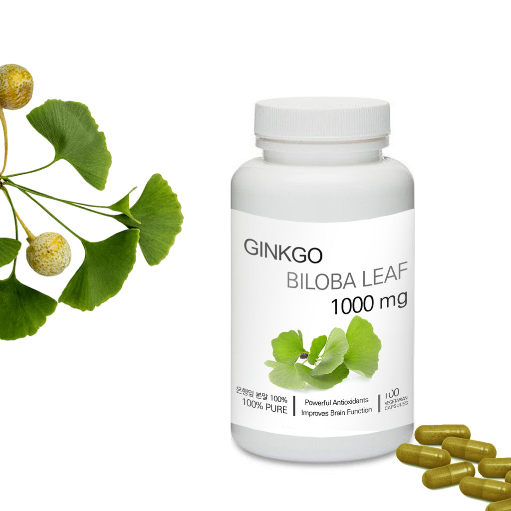 Prince 100% Pure Natural - Ginkgo Biloba Leaf Powder Capsules | 프린스 은행나무잎 캡슐
