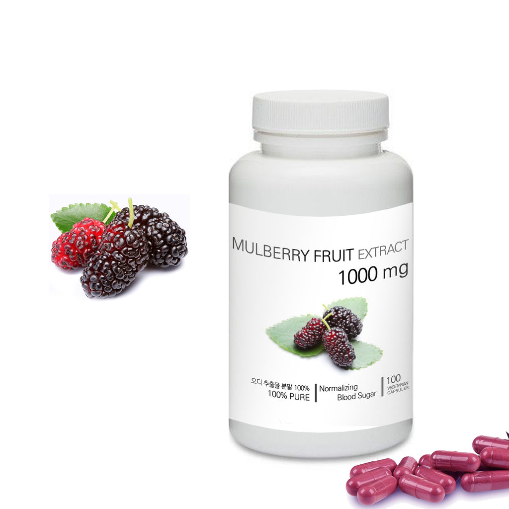 Prince 100% Pure Natural - Organic Dried Mulberry Fruit Powder Capsules | 프린스 오디 (뽕나무열매) 캡슐