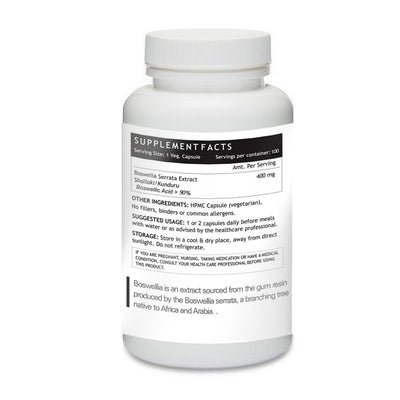 Prince 100% Pure Natural - Boswellia Serrata Extract Powder / 90% Boswellic Acid Capsules | 프린스 보스웰리아 추출물 캡슐