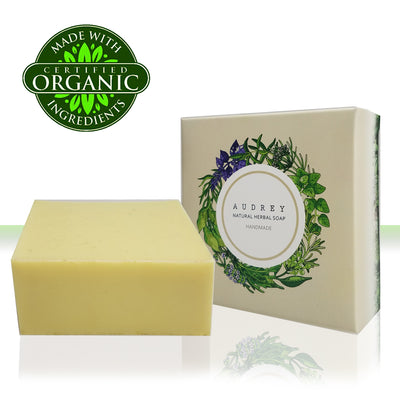 Chrysanthemum Audrey Handmade Natural Bath Soap  | 오드리 천연 야생 국화 한방비누