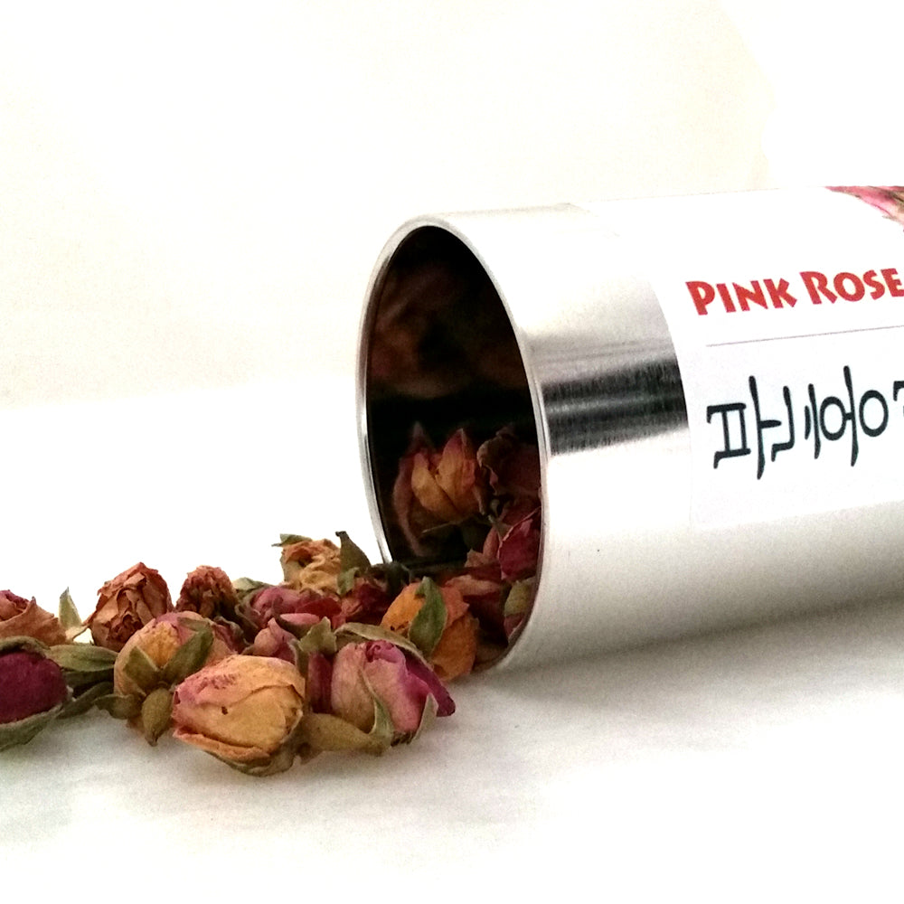 Pink Rose Buds Tea - Tin | [한국산] 분홍장미차 틴캔