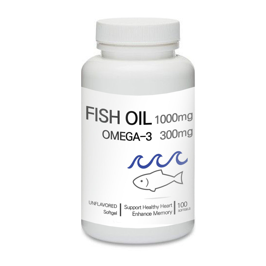 Prince Fish Oil Concentrated with Omega-3 Fatty Acids 100 Softgels | 프린스  피쉬오일 오메가3 소프트젤 100정