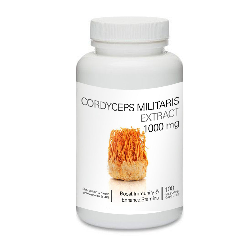 Prince 100% Pure Natural - Cordyceps Militaris Extract Powder Capsules | 프린스 동충하초 추출물 캡슐