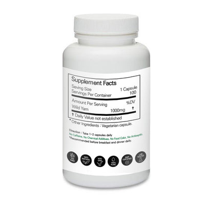 Prince 100% Pure Natural - Wild Yam Powder Capsules | 프린스 마 캡슐