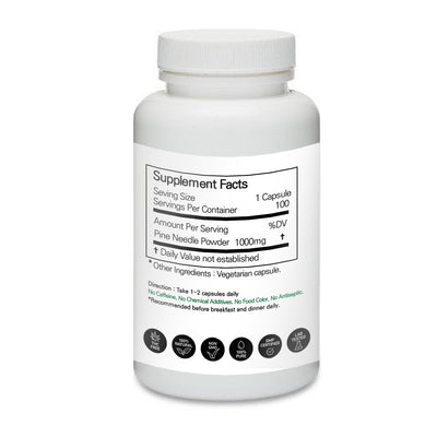 Prince 100% Pure Natural - Pine Needle Powder Capsules | 프린스 솔잎 캡슐