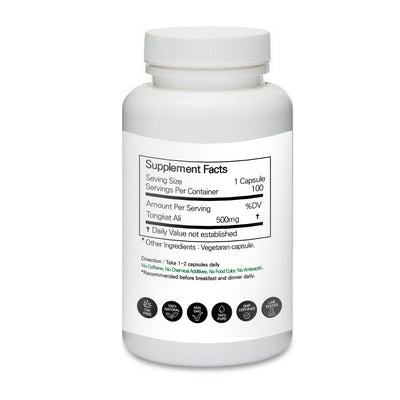 Prince 100% Pure Natural - Tongkat Ali Powder Capsules | 프린스 통캇 알리 캡슐