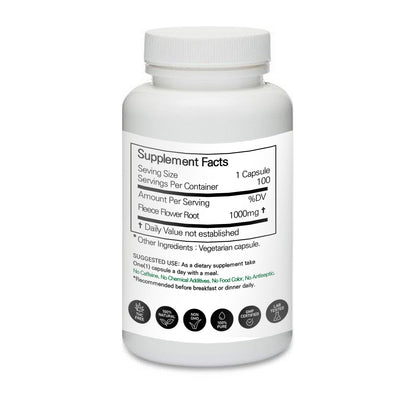 Prince 100% Pure Natural - Fleece Flower Root Powder Capsules | 프린스 적하수오 캡슐