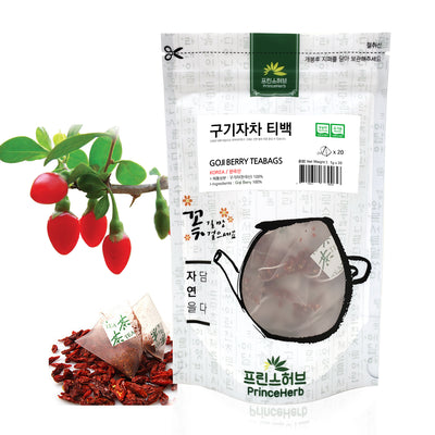 Goji Berry (Wolfberry) Tea - Pyramid Teabag | [한국산] 구기자차 삼각티백