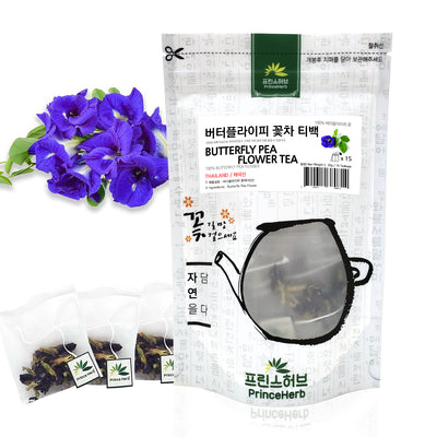 Butterfly Pea (Clitoria Ternatea) Flower Teabag Tea | [수입산] 버터플라이피 꽃 티백
