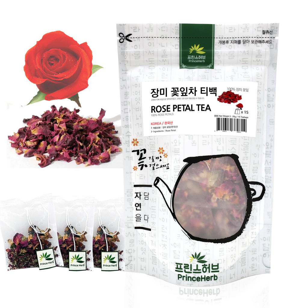 Rose Petal Teabag Tea | [한국산] 장미 꽃잎차 티백