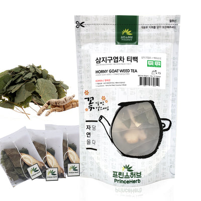 Horny goat weed (Epimedium) Tea | [한국산] 삼지구엽차 티백