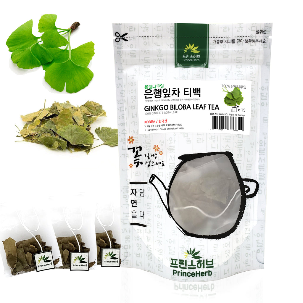 Ginkgo Biloba Leaf Teabag Tea | [한국산] 은행 나무 잎 티백