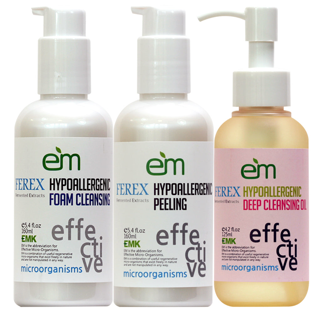 EM FEREX HYPOALLERGENIC CLEANSING 3 SET by EMK | EM 페렉스 하이포알러제닉 클린징 3종 세트