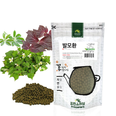 100% Natural HAIR RESTORATION Pills (Houttuynia Cordata, Perilla Frutescens, Green Tea) | [한국산] 발모환 (어성초, 자소엽, 녹차)