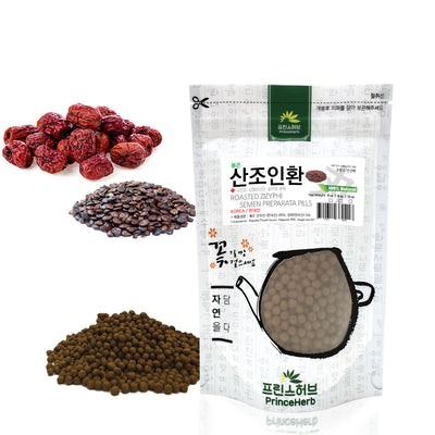 100% Natural Sleep Enhancement Pills / Roasted Zizyphi Semen Preparata (Jujube Seeds) Pills | [한국산] 천연 숙면환 / 볶은 산조인 / 묏대추씨 환