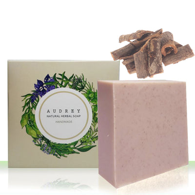 Cortex Ulmus ( Slippery Elm) Audrey Handmade Natural Bath Soap | 오드리 천연 유근피 한방비누