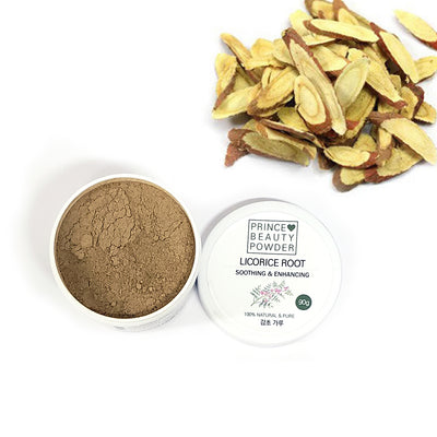 Prince Natural Beauty LICORICE ROOTS Powder For Facial Mask | [한국산] 프린스 천연 미용 감초 마사지 팩 가루