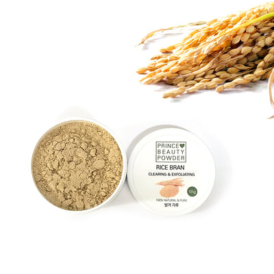 Prince Natural Beauty RICE BRAN Powder For Facial Mask | [한국산] 프린스 천연 미용 쌀겨 / 미강 마사지 팩 가루