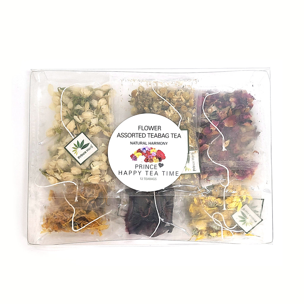 100% Natural Assorted 6 Flowers 12 pcs Teabag Tea Set | 6종 꽃 티백차 선물 세트