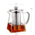 Handcrafted 750 ml Clear Heat Resistant Borosilicate Glass Teapot with Stainless Steel Infuser and Lid | 750 ml 내열유리 티포트